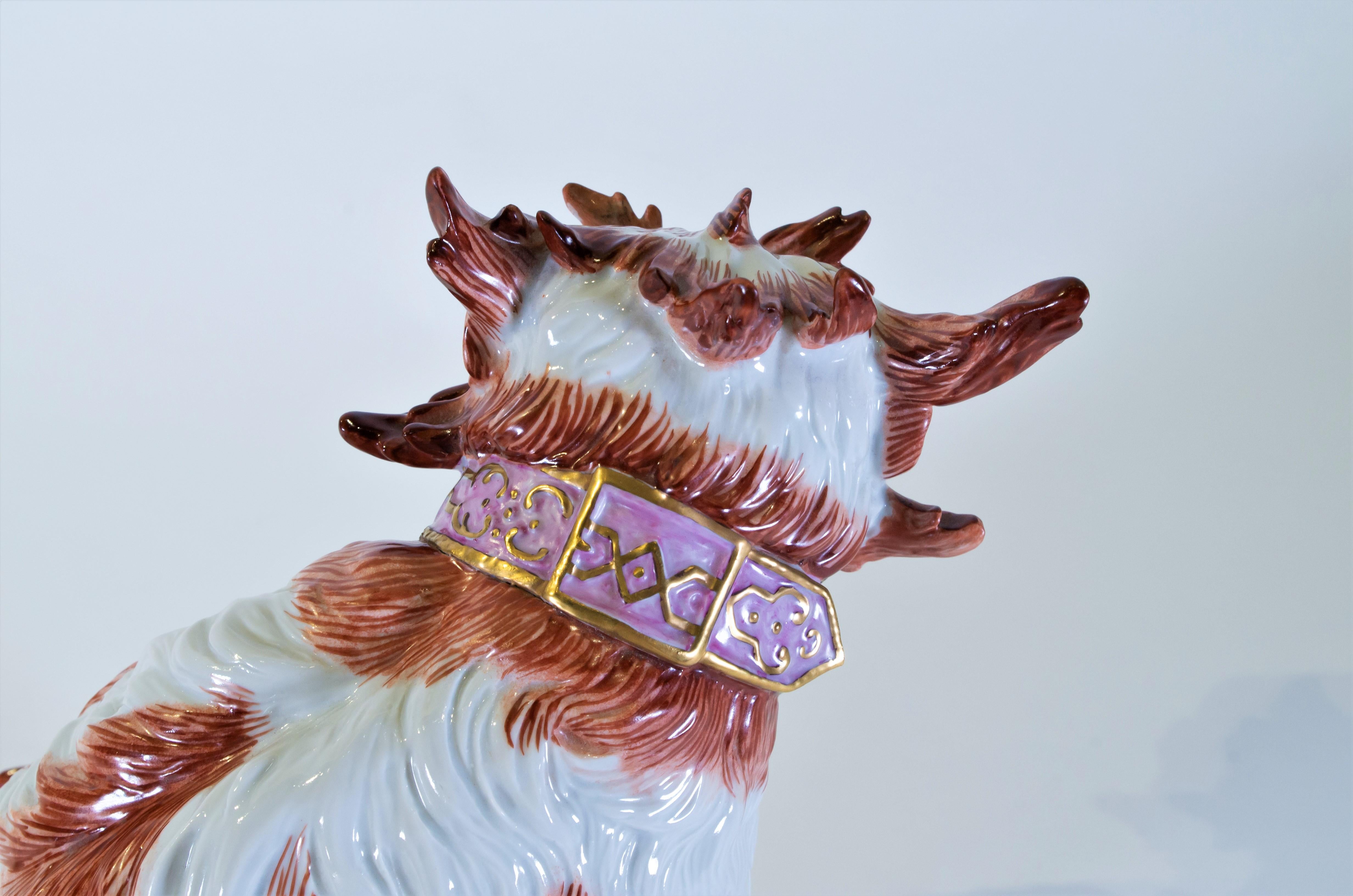 Modèle ancien en porcelaine du 19ème siècle représentant un chienologne, d'après J. Kirchner Bon état - En vente à New York, NY