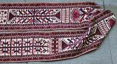 Antique, 19th Century Yomut, Yomud Tent Strap, Band, "Zeltband" Carpet, Rug