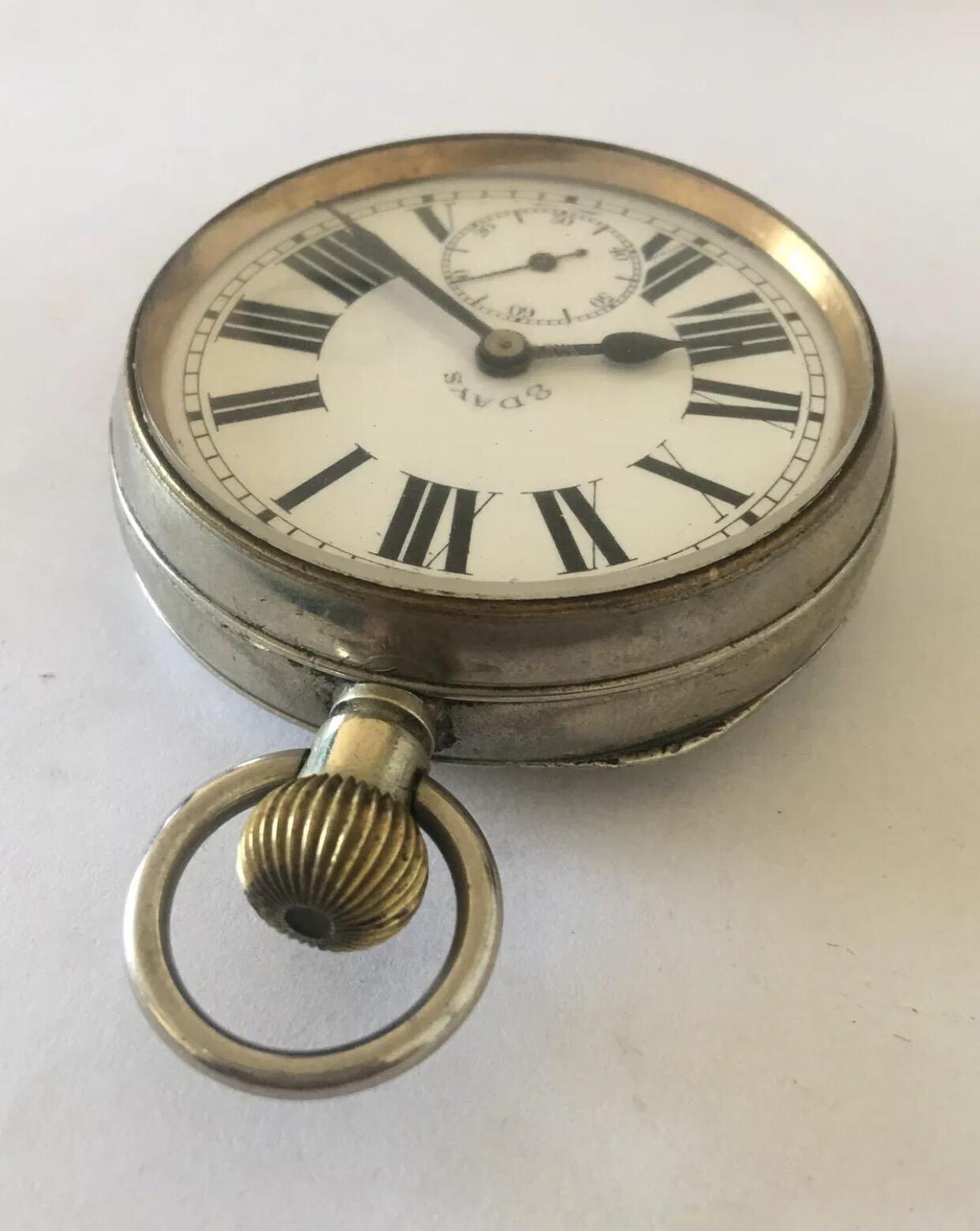 8 day pocket watch antique