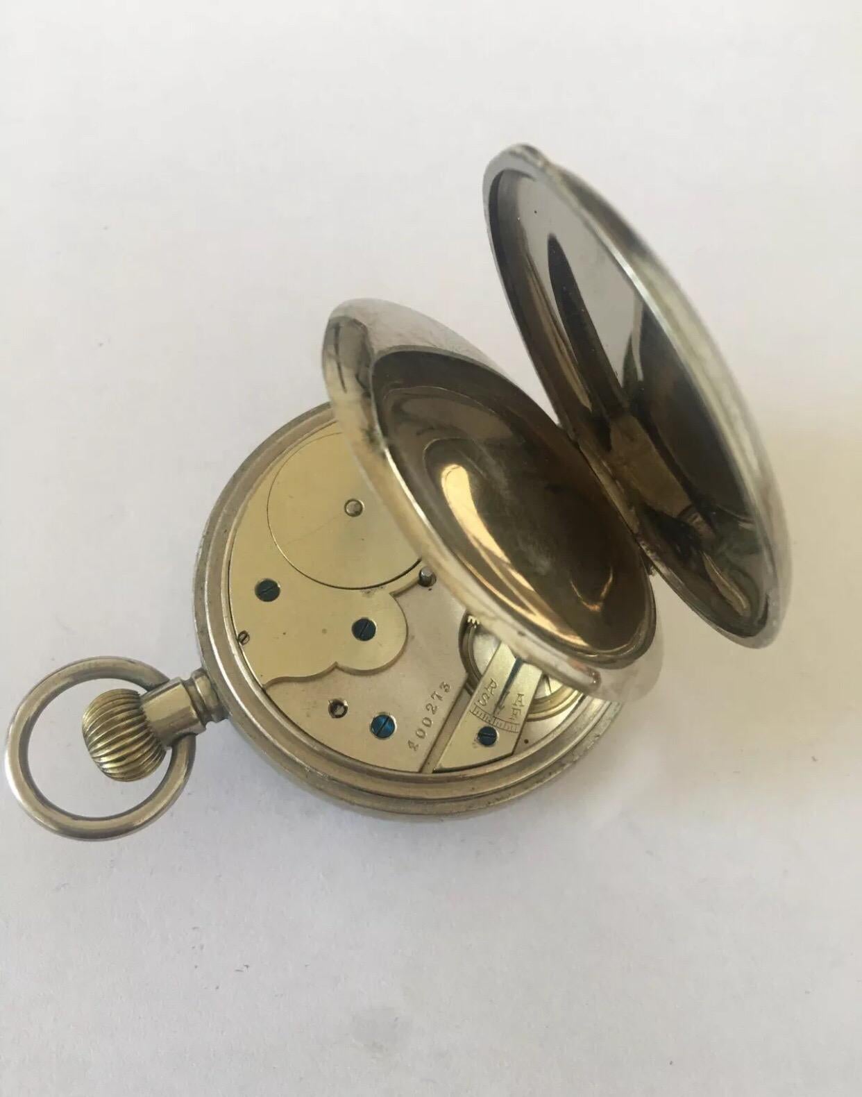 Antique 8 Day Big Heavy Pocket Watch In Good Condition In Carlisle, GB