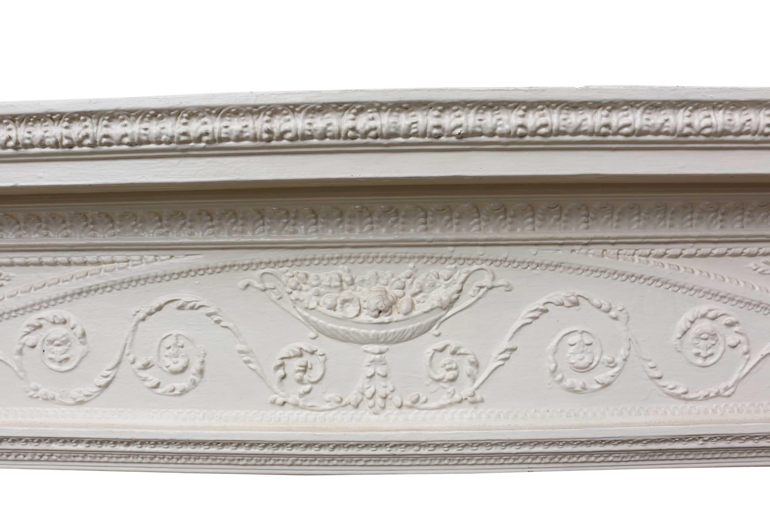 Antique Adam Style Fire Mantel In Good Condition For Sale In Wormelow, Herefordshire
