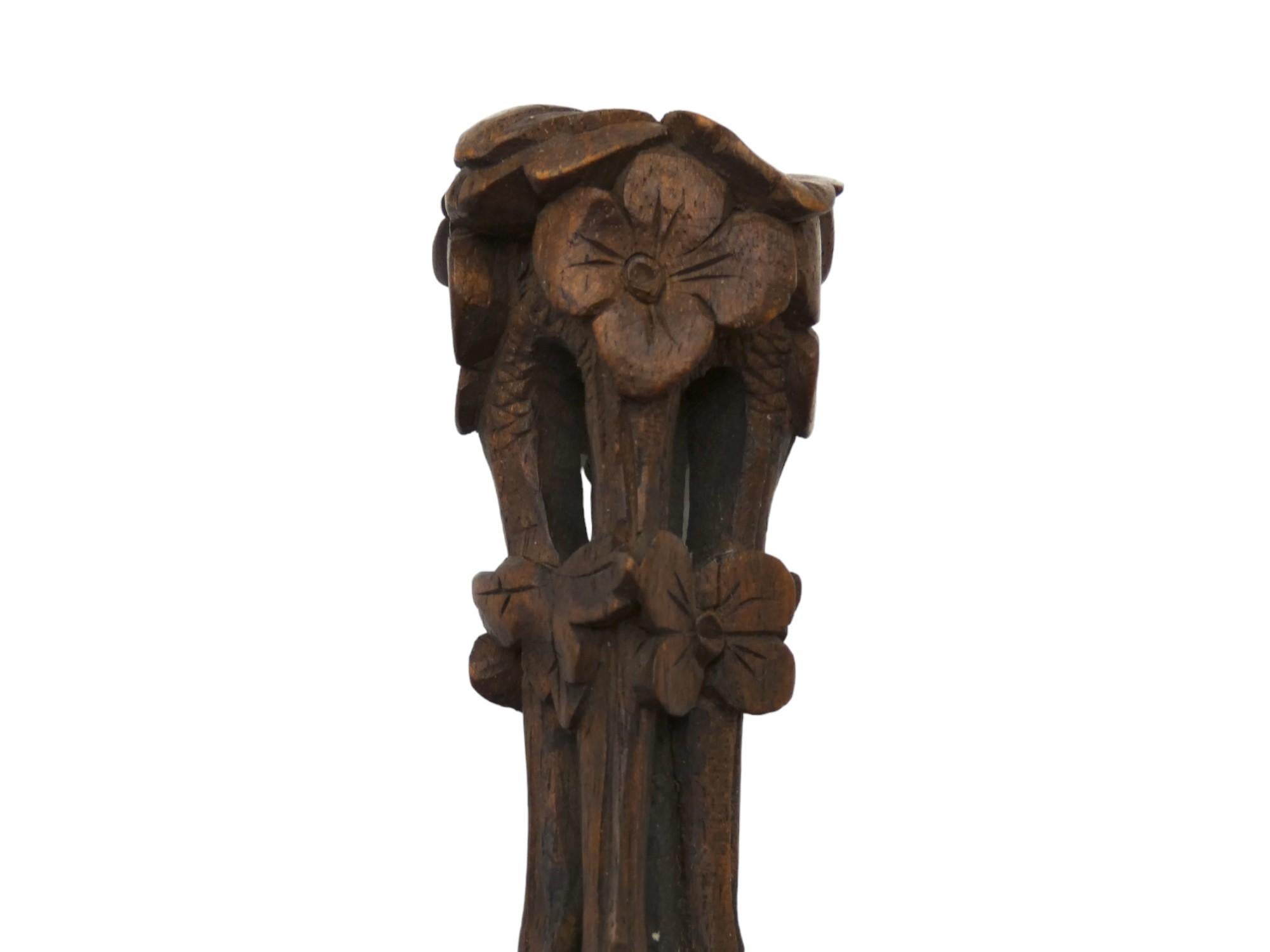 Ancien sceau américain sculpté à la main en bois et en argent Bon état - En vente à New York, NY