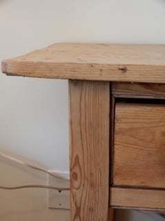 Antique Americana Two-Drawer Console Table or Serving Table, 1890s