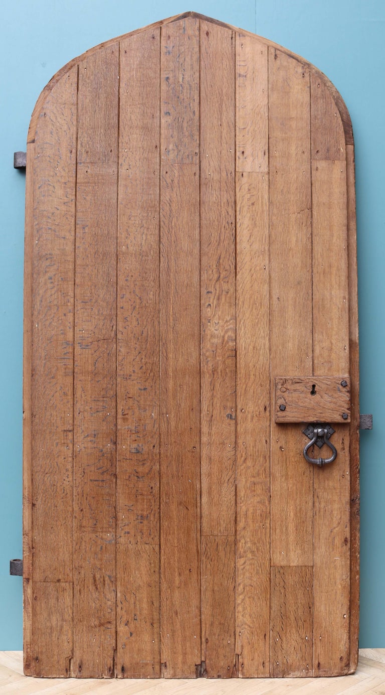Antique Arched English Oak Door at 1stDibs