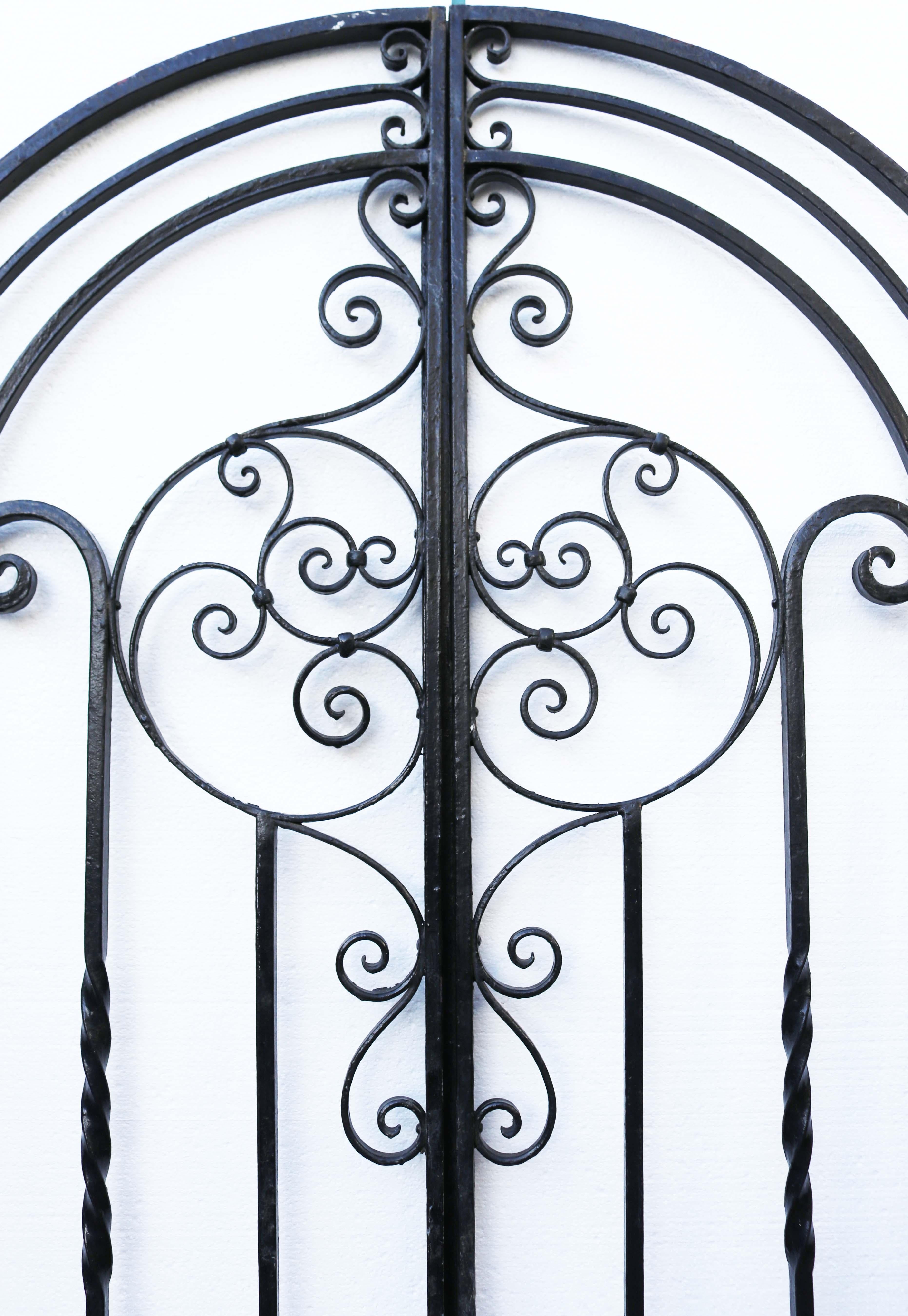 arched wrought iron gates