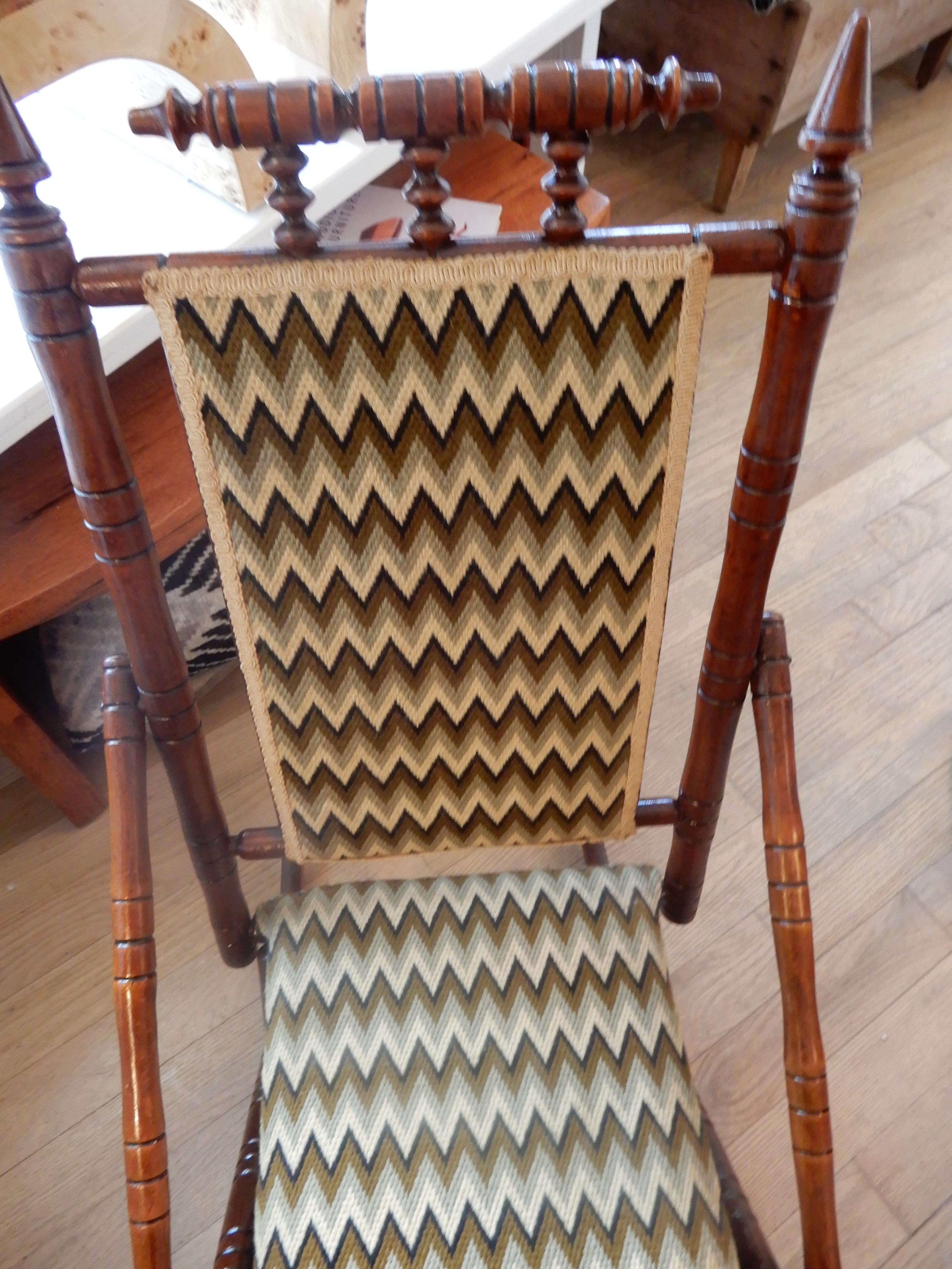 19th Century Antique Bamboo Rocker in the George Hunzinger Style For Sale