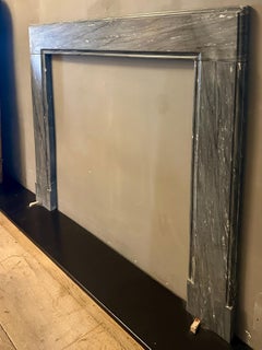 An Antique Bardiglio Marble Georgian Style Fireplace Surround