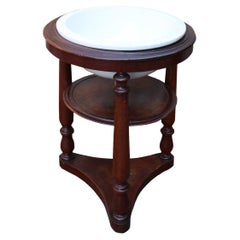 Used Basin with Mahogany Stand