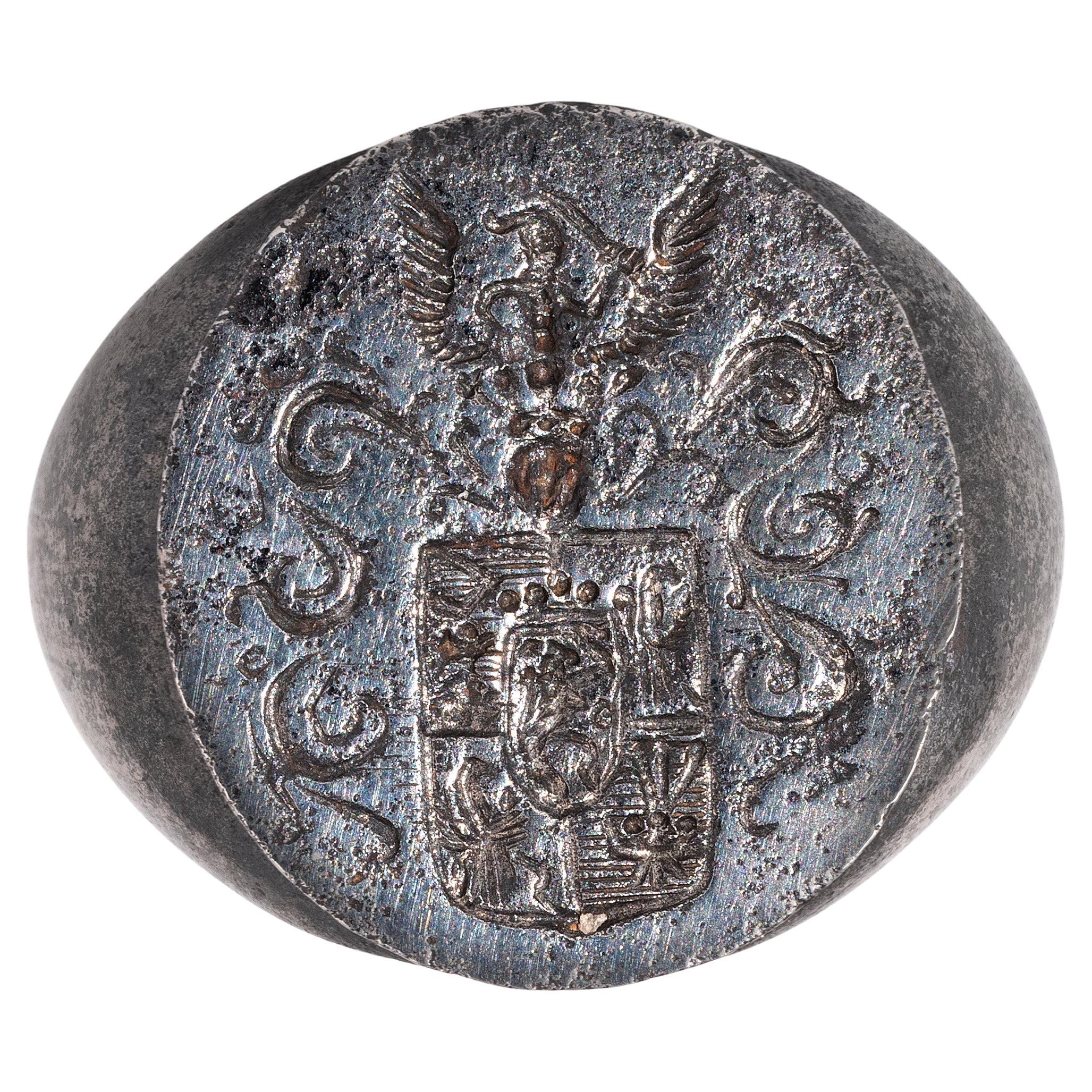 Un antico anello con sigillo in ferro di Berlino, CIRCA 1810 in vendita