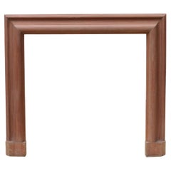 Antique Bolection Style Mahogany Fireplace Surround