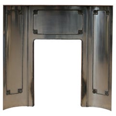Antique Brass and Steel Fireplace Insert