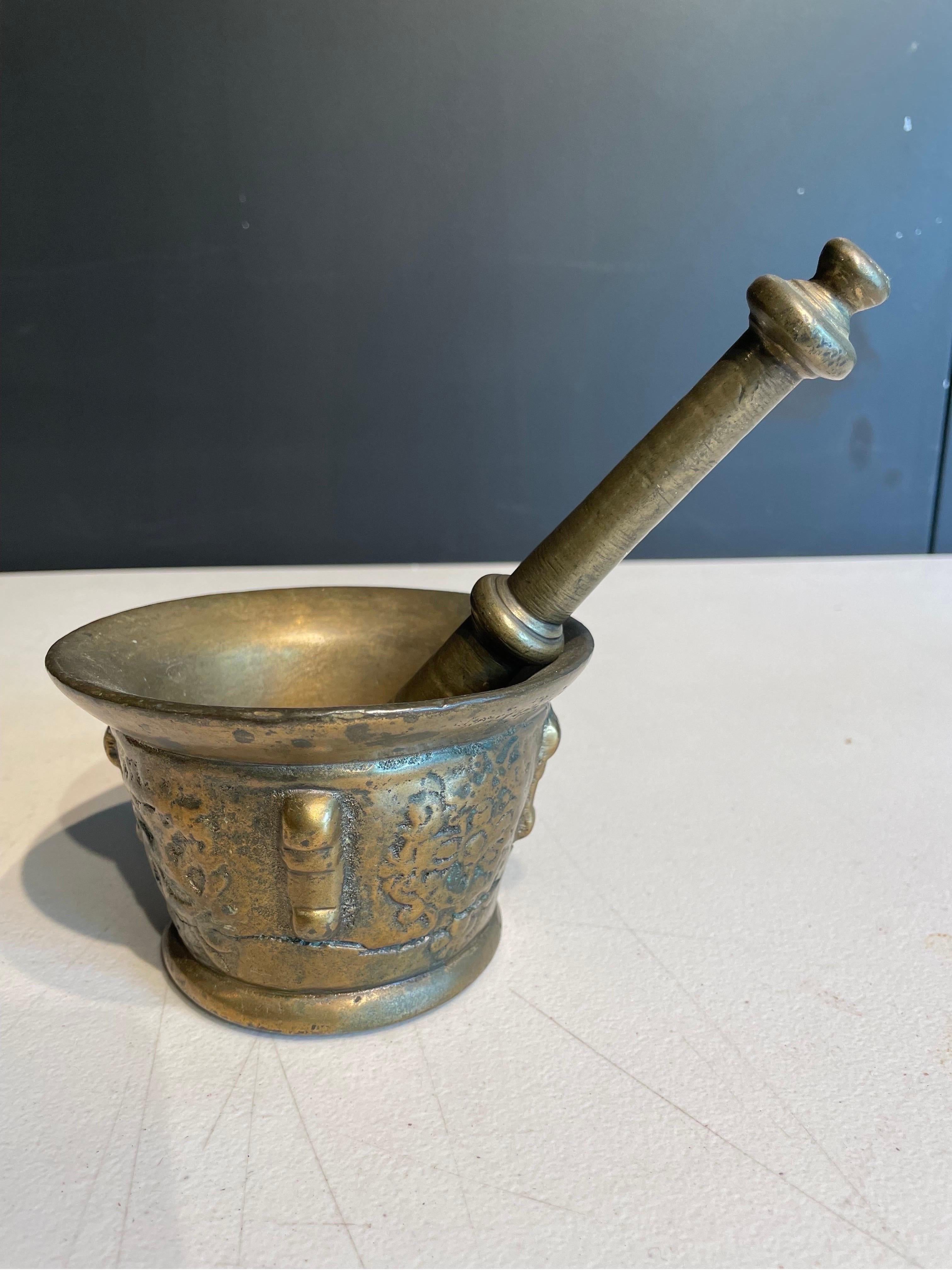 pewter mortar and pestle