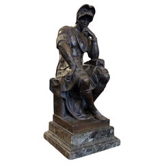 Figura antigua de bronce de Lorenzo de Médicis, según Miguel Ángel