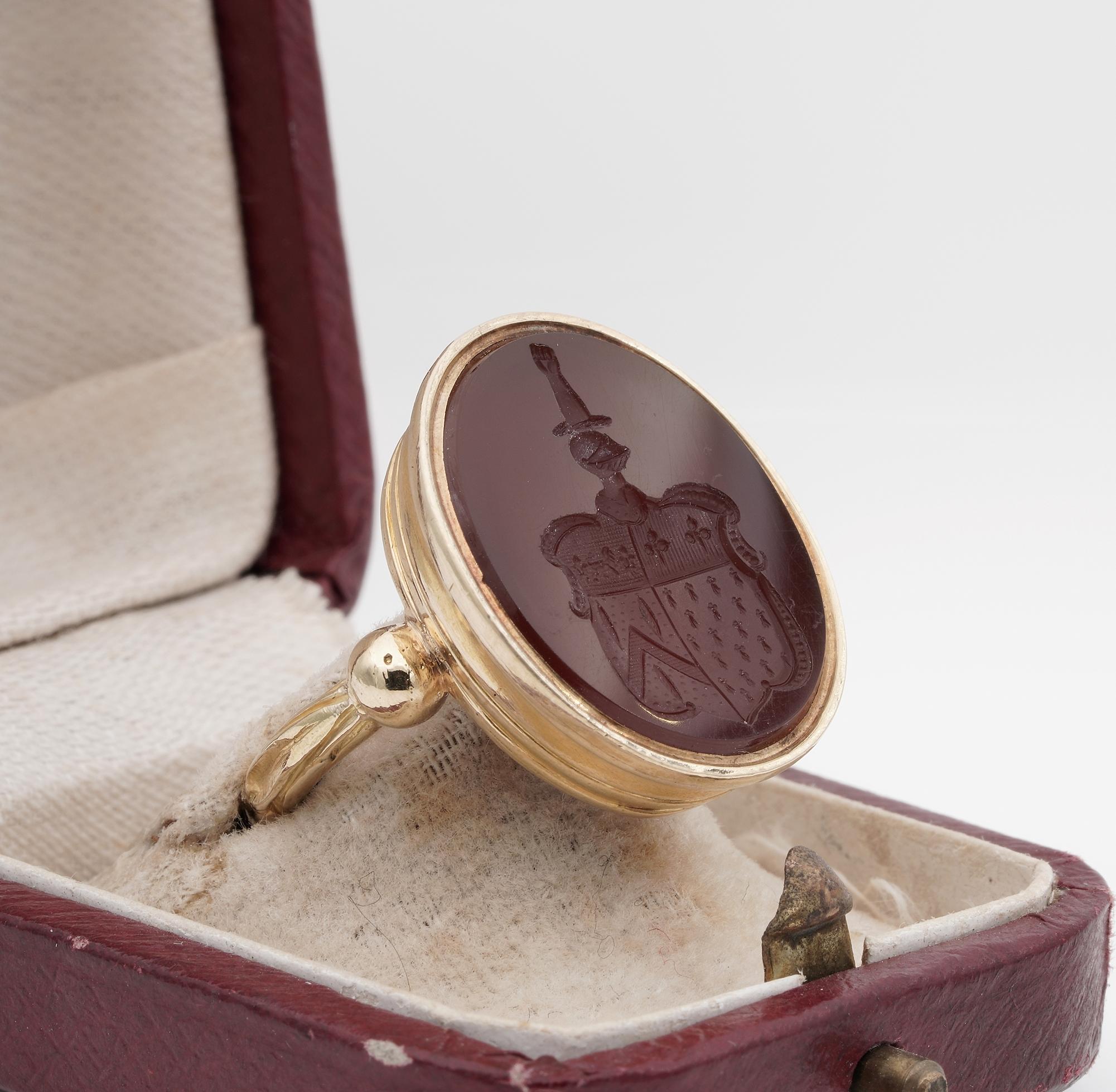 carnelian seal ring