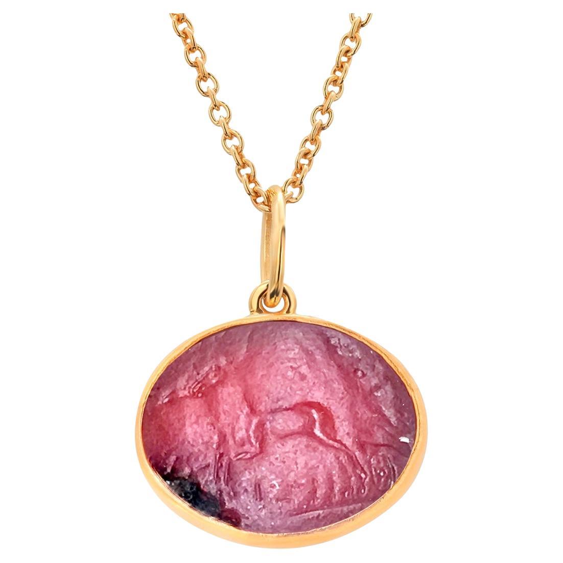 Antique Gold Wax Seal Carnelian Britannia Intaglio at 1stDibs