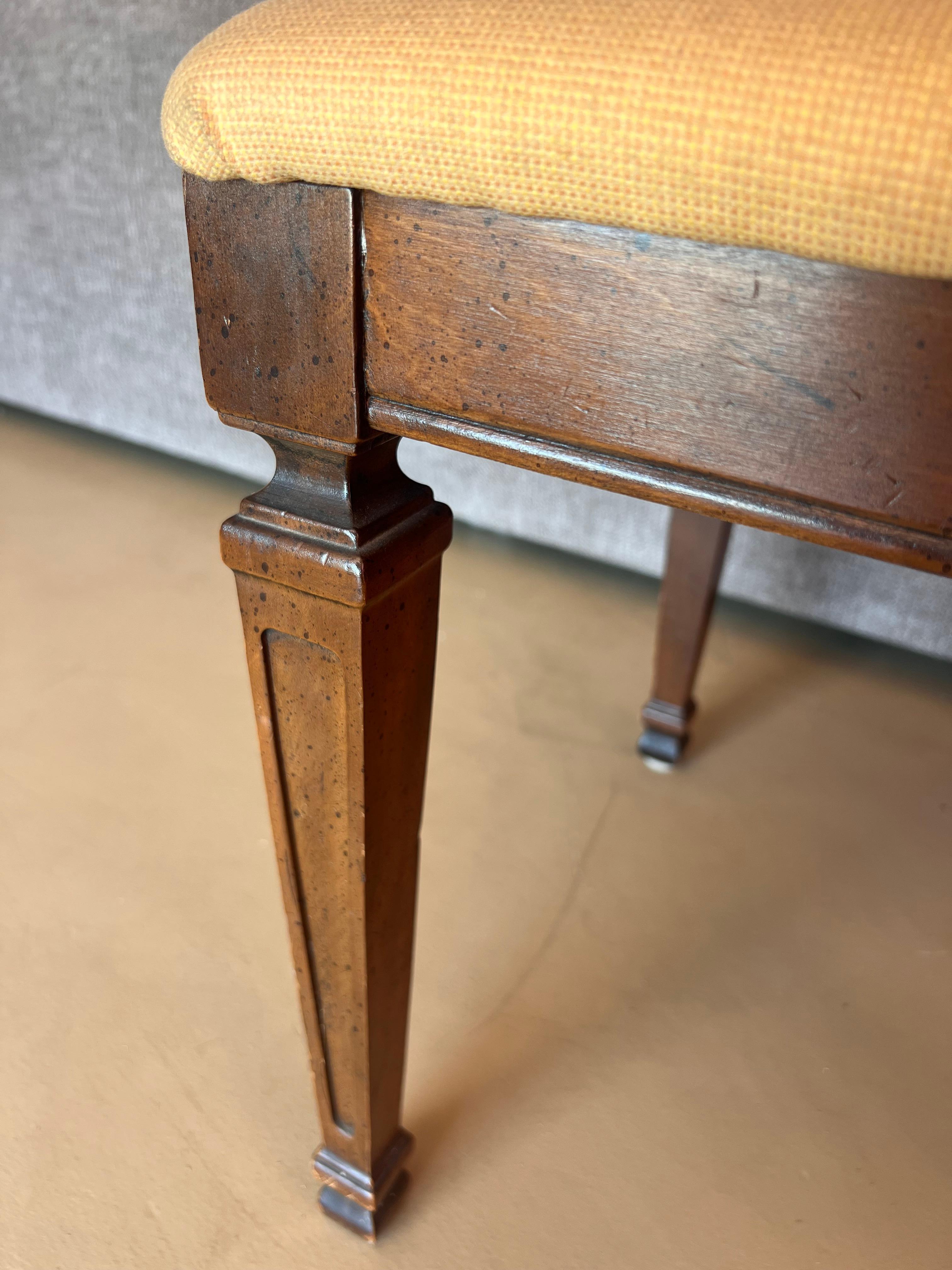 Ancienne chaise de salle à manger en bois sculpté et rotin, début du siècle en vente 12