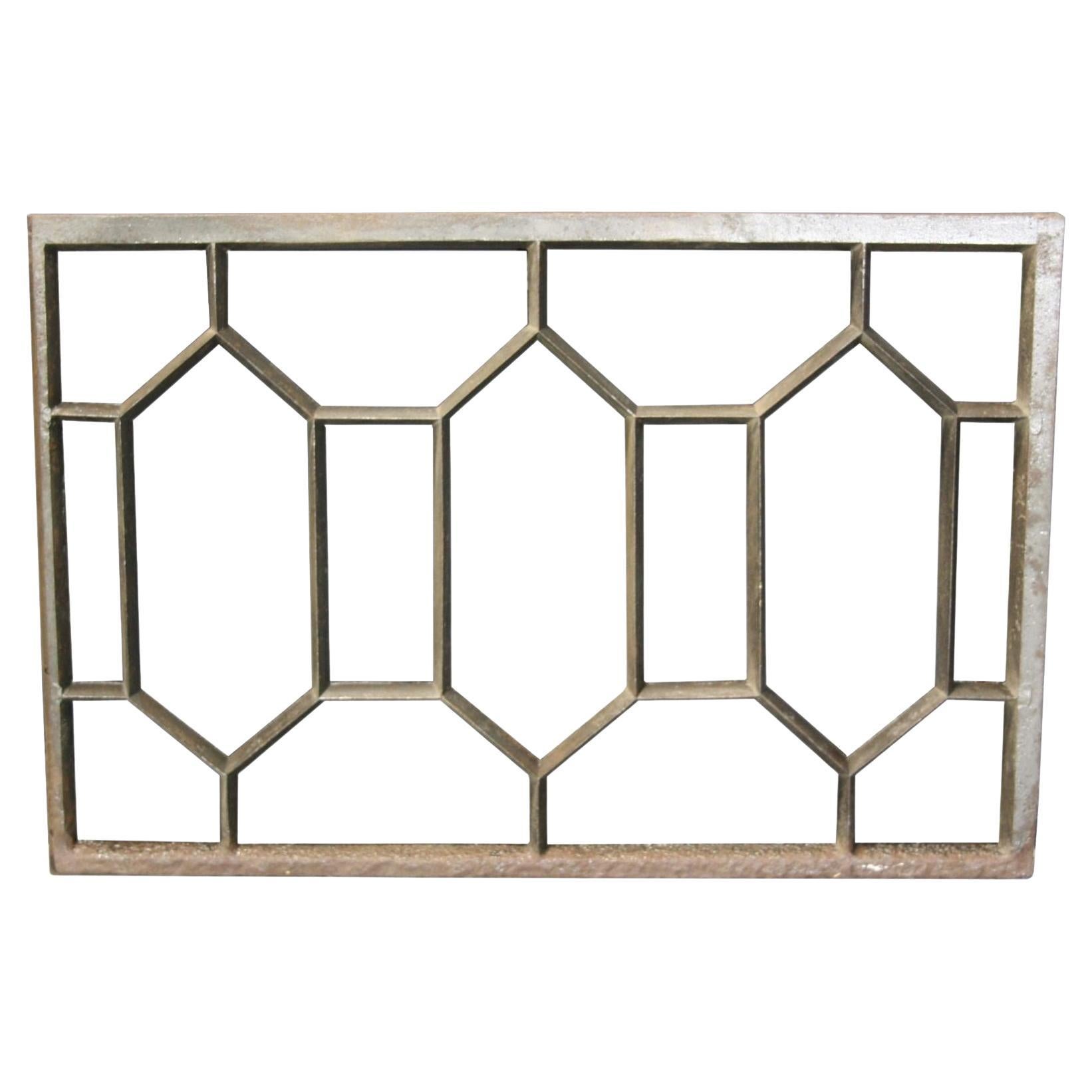 Antique Cast Iron Window Frame For Sale at 1stDibs
