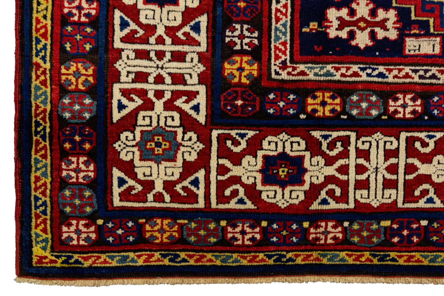 َAn Antique Caucasian Kuba Rug N°:91083393, 1880-1900 In Good Condition In Ferrara, IT