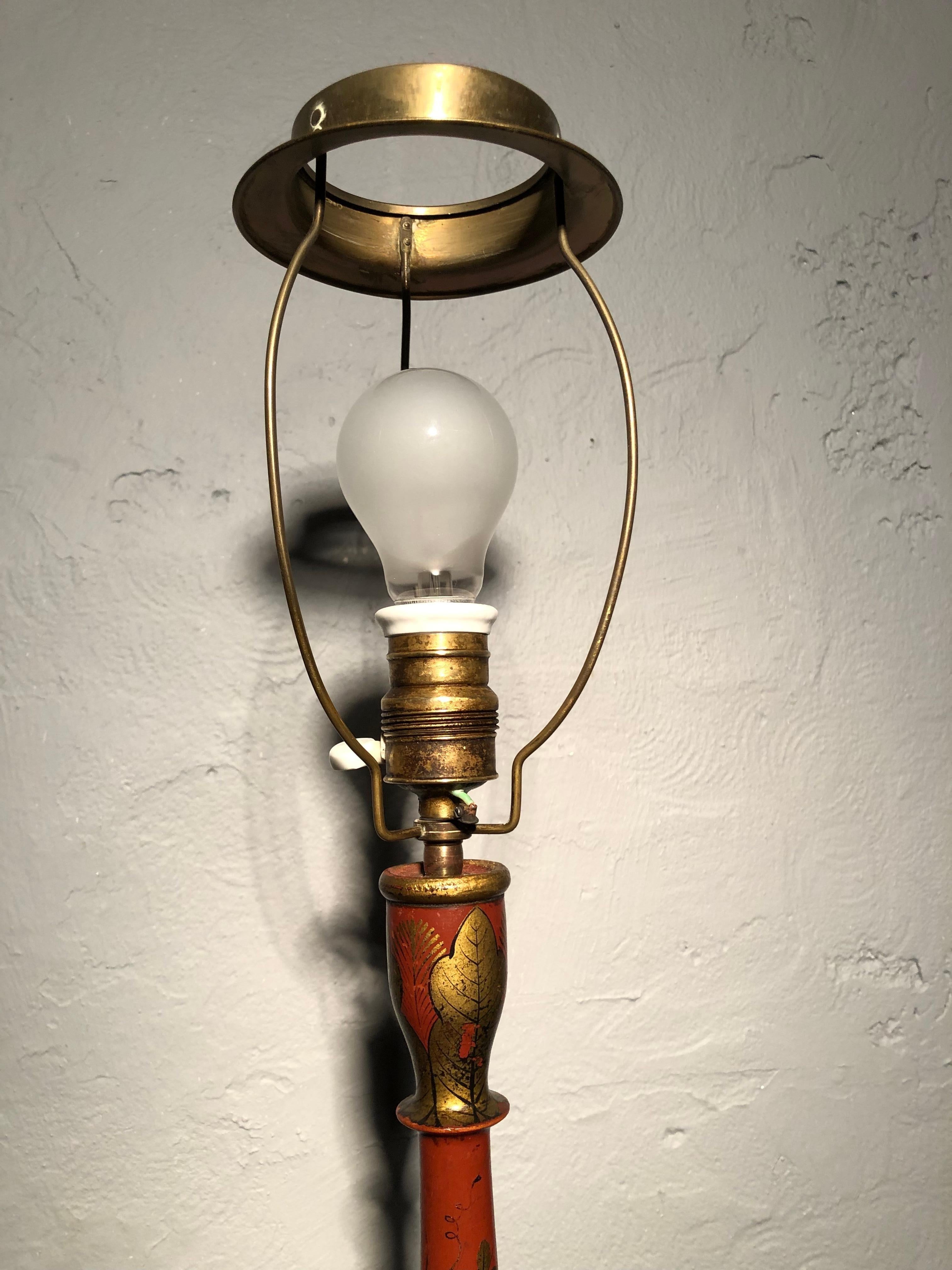 Lampe de bureau chinoiseries ancienne en vente 3