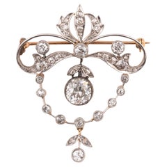 An Antique Diamond Brooch Late 19th Century