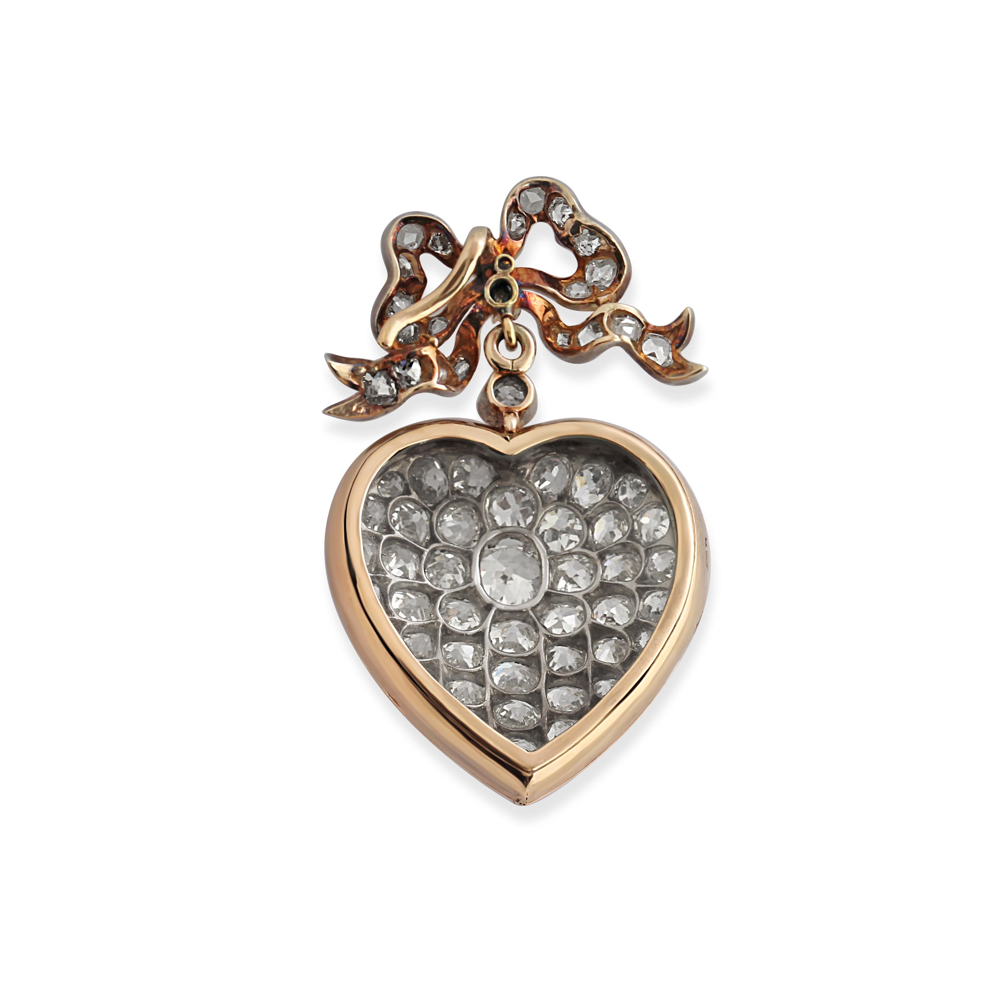 antique heart pendant