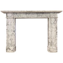 Antique English Early 19th Century Marble Fireplace Mantel