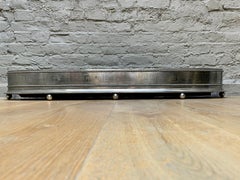 An Antique English Regency Engraved Steel Fender