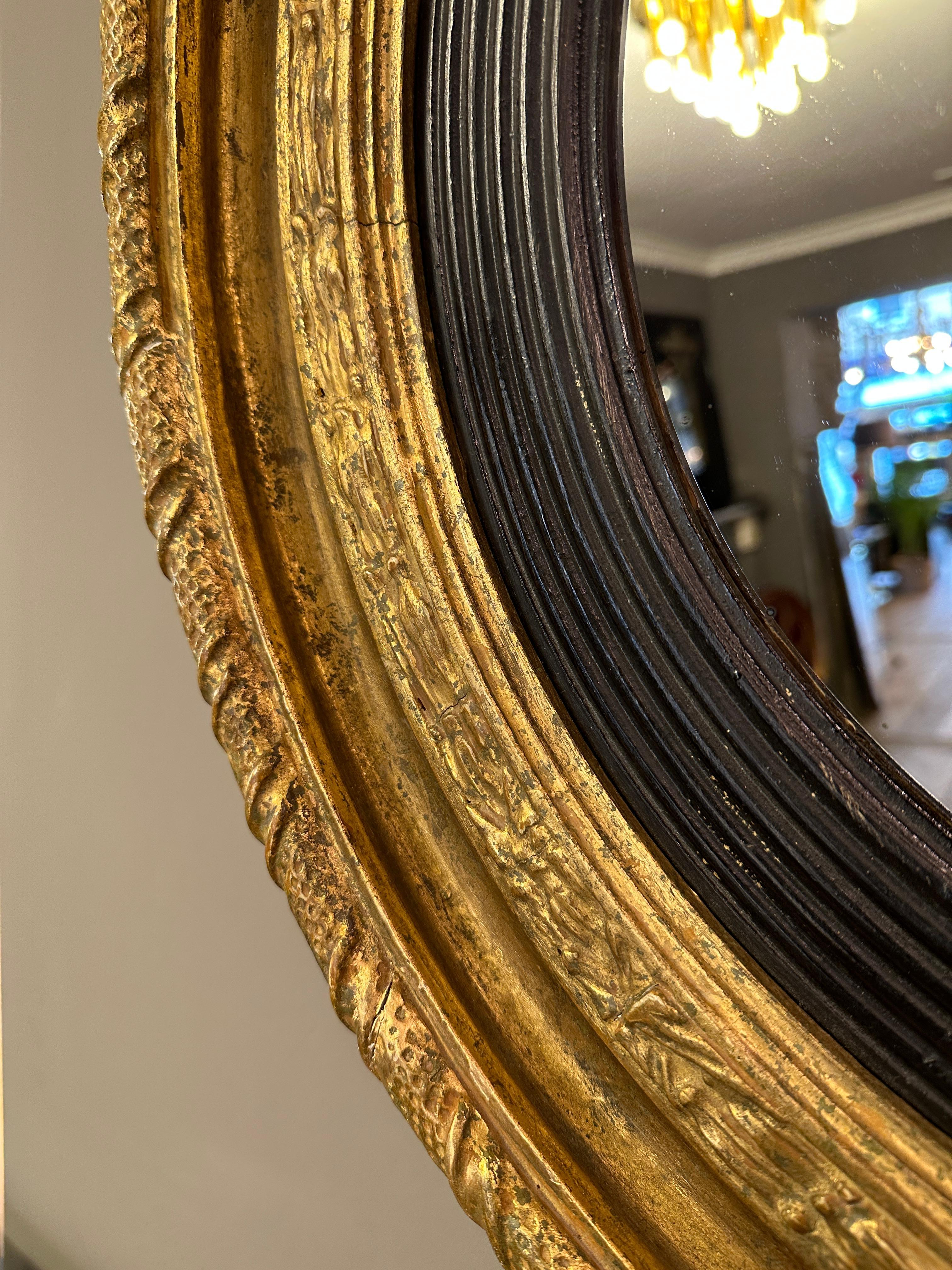 An Antique  English Regency Giltwood Mirror  In Good Condition In London, GB