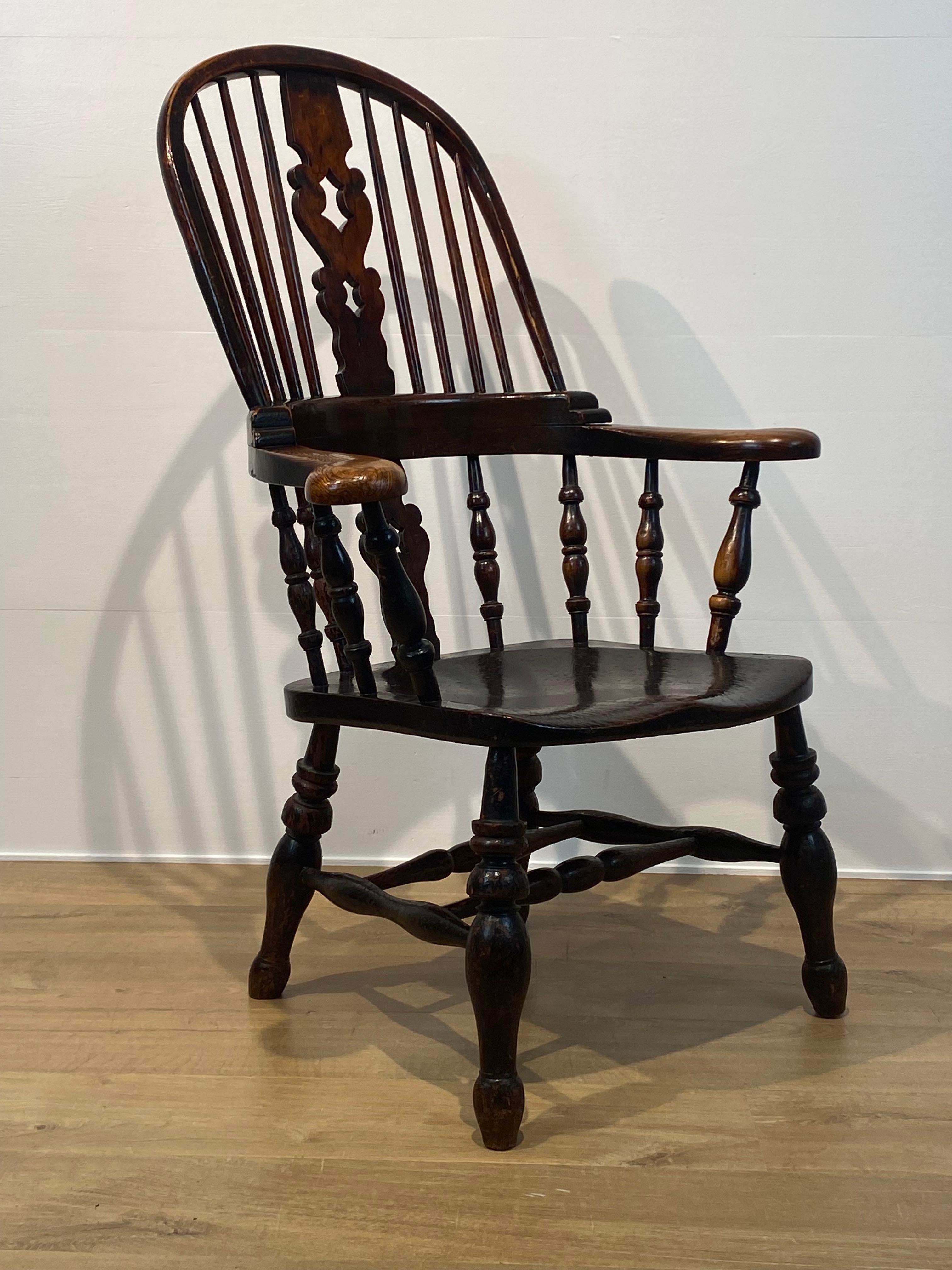 Ancienne chaise Windsor anglaise en vente 9