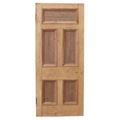 Retro Exterior Five Panel Pine Door