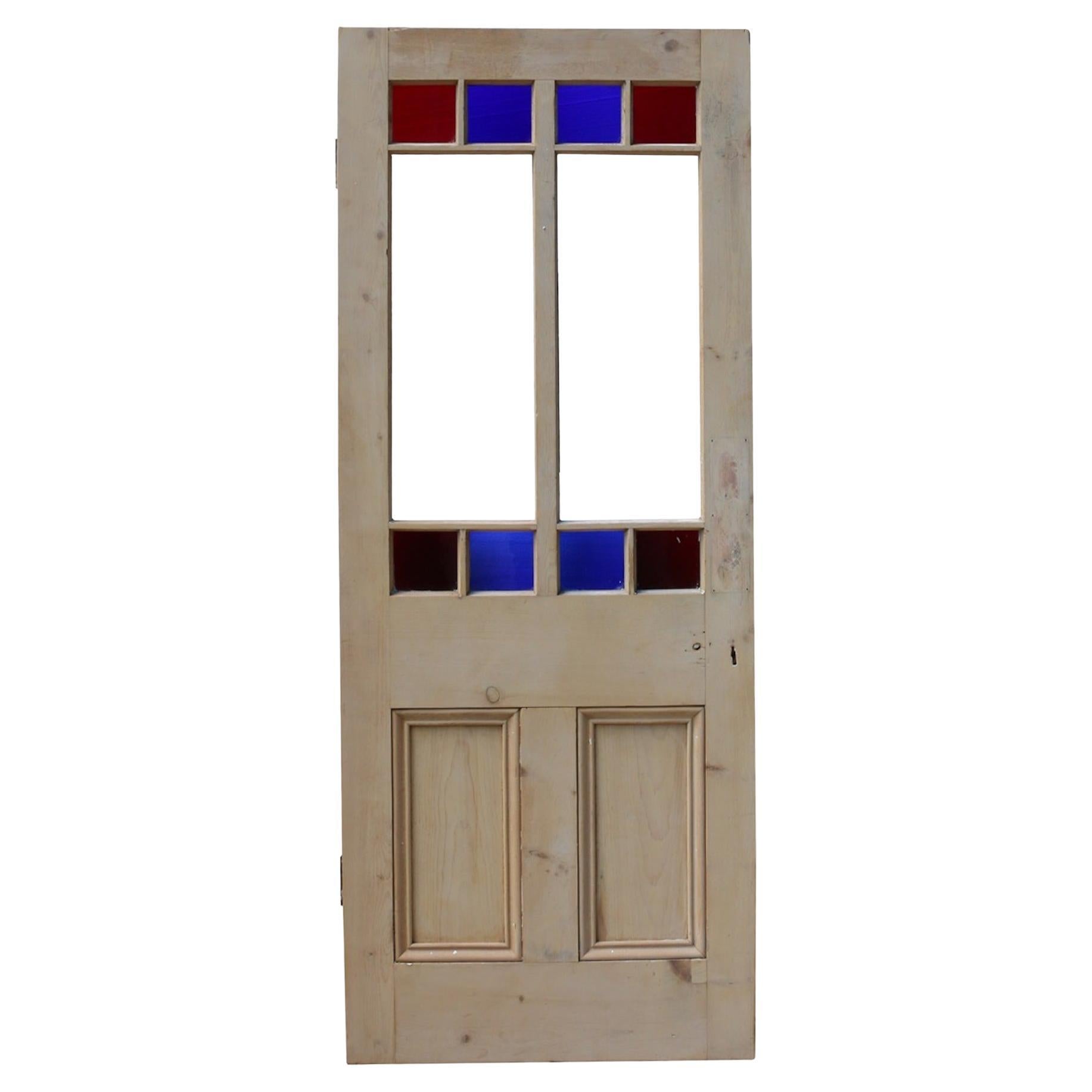 Antique Exterior Glazed Door For Sale