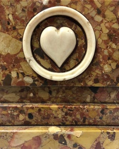 An Antique Florentine Peche d'Alap Marble Casket