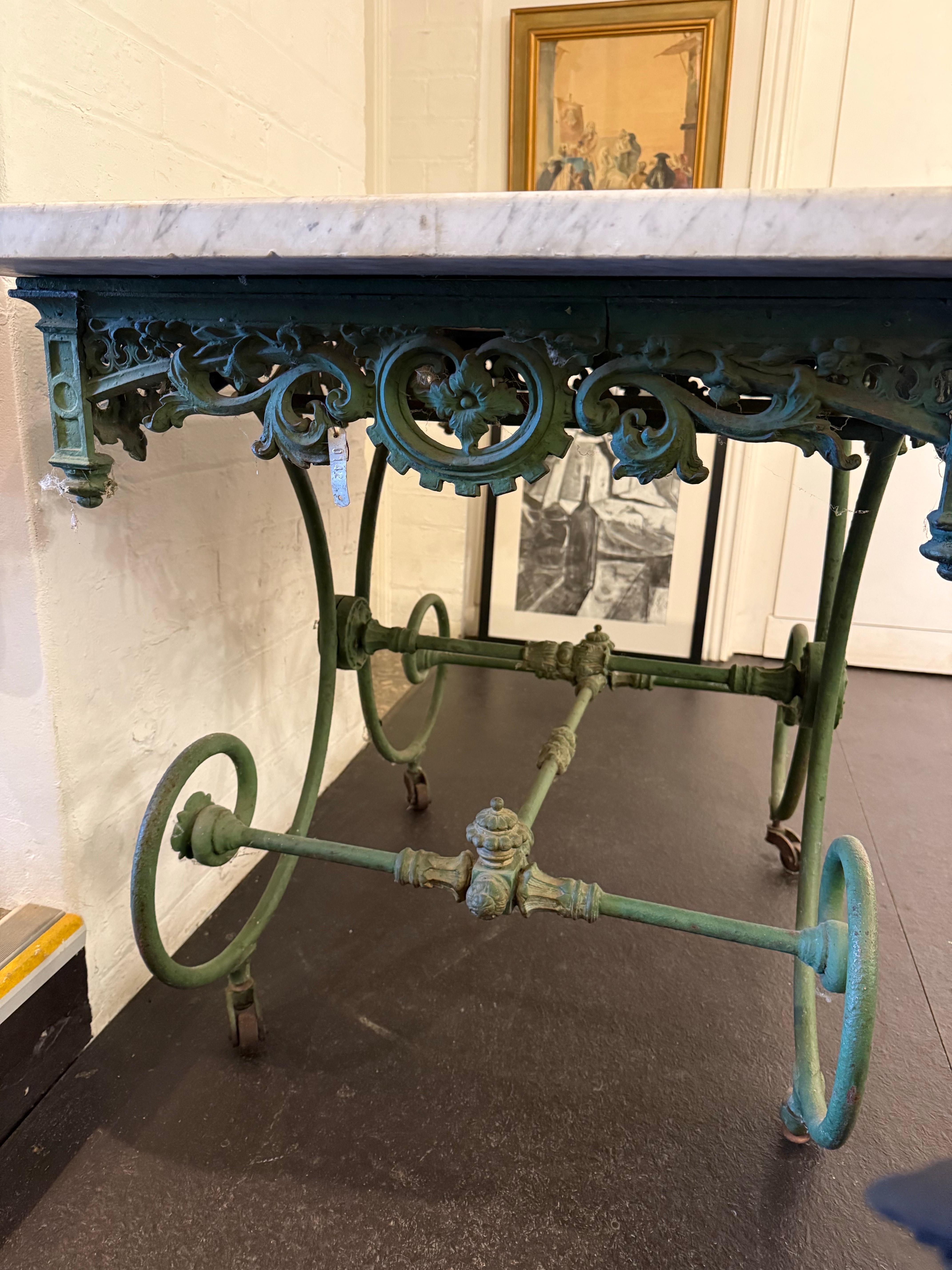 Antique French Butchers Table, fin du 19ème siècle en vente 2