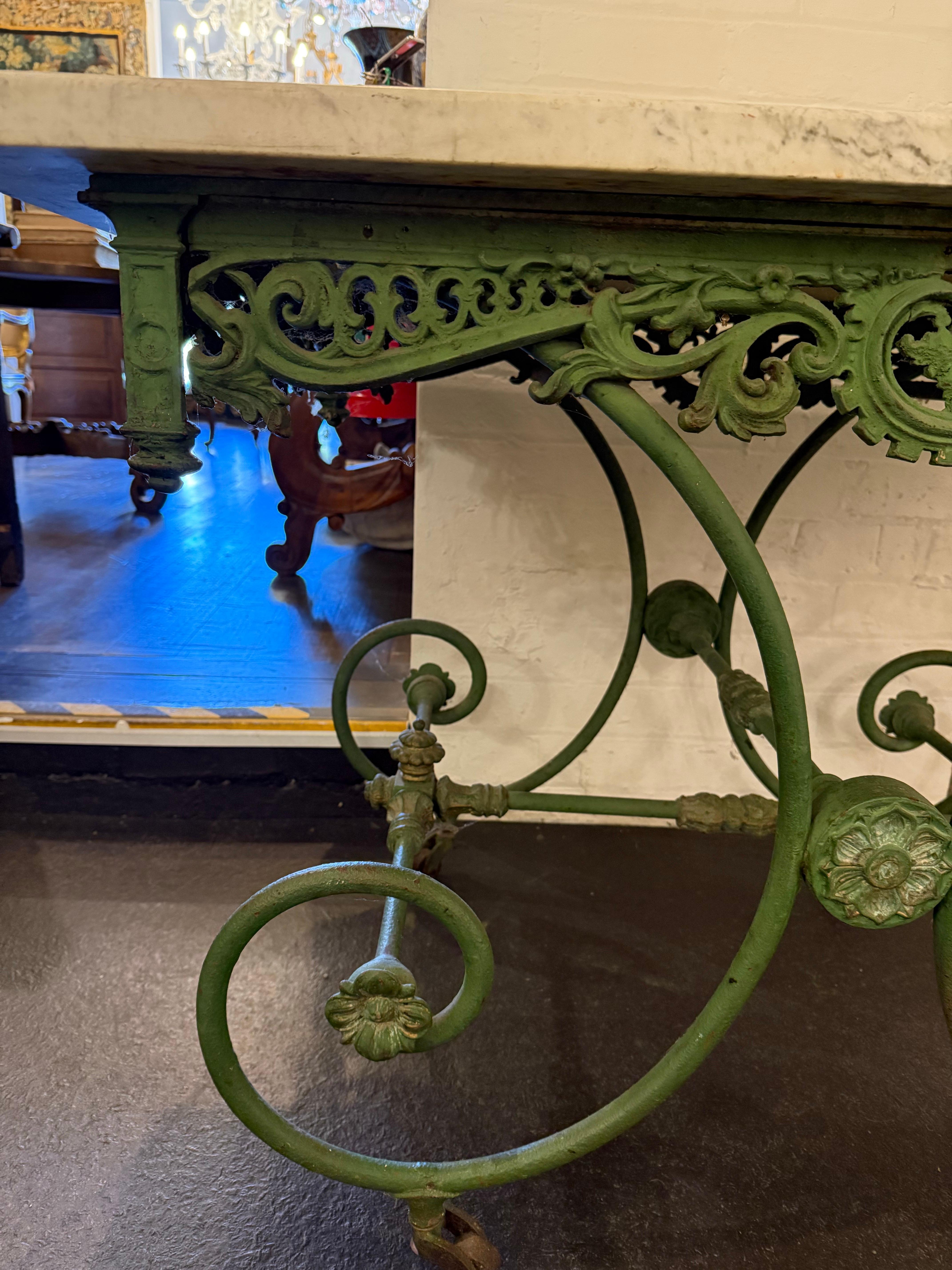 Français Antique French Butchers Table, fin du 19ème siècle en vente