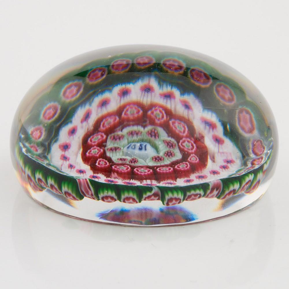 An Antique French Cane Paperweight, 1851 In Good Condition For Sale In Tunbridge Wells, GB