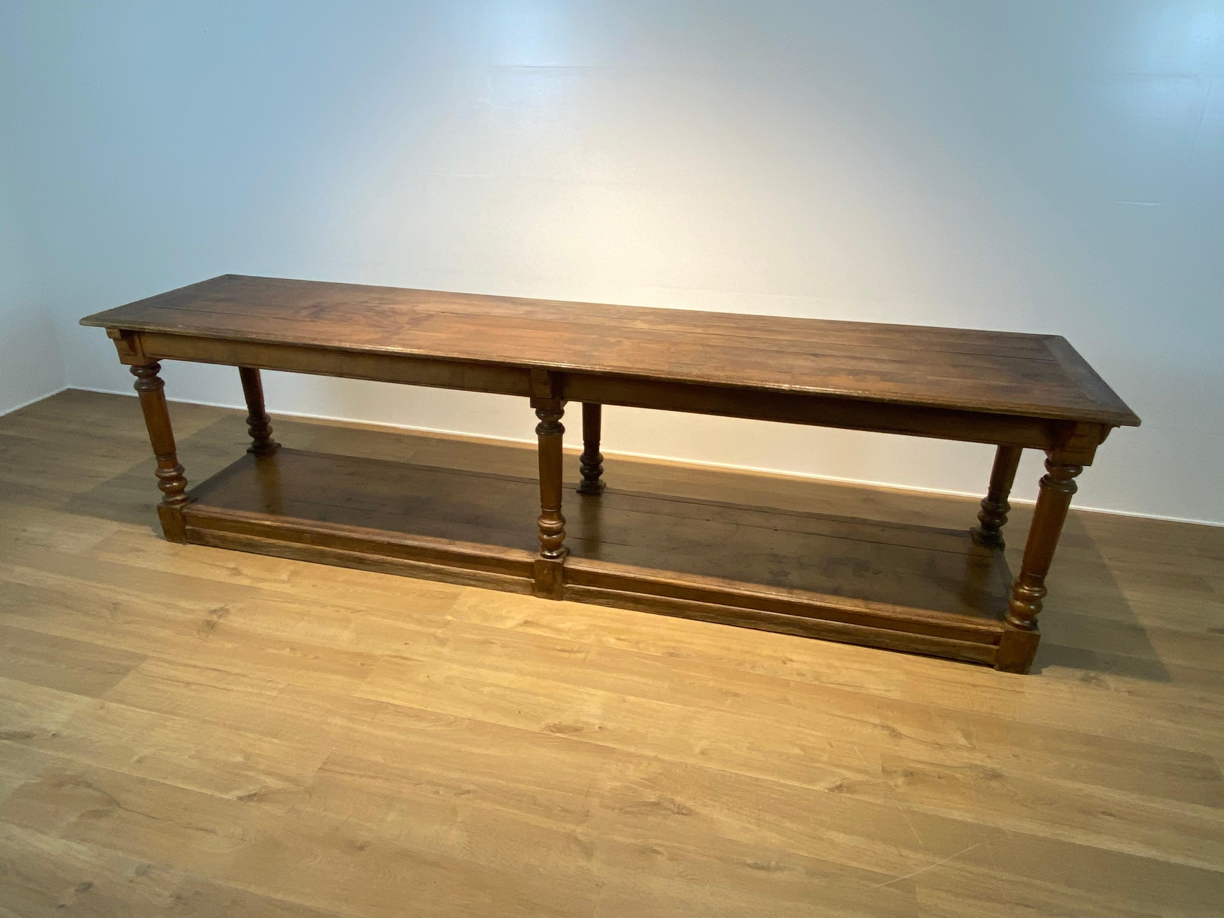 Polished An Antique French Drapiers Table