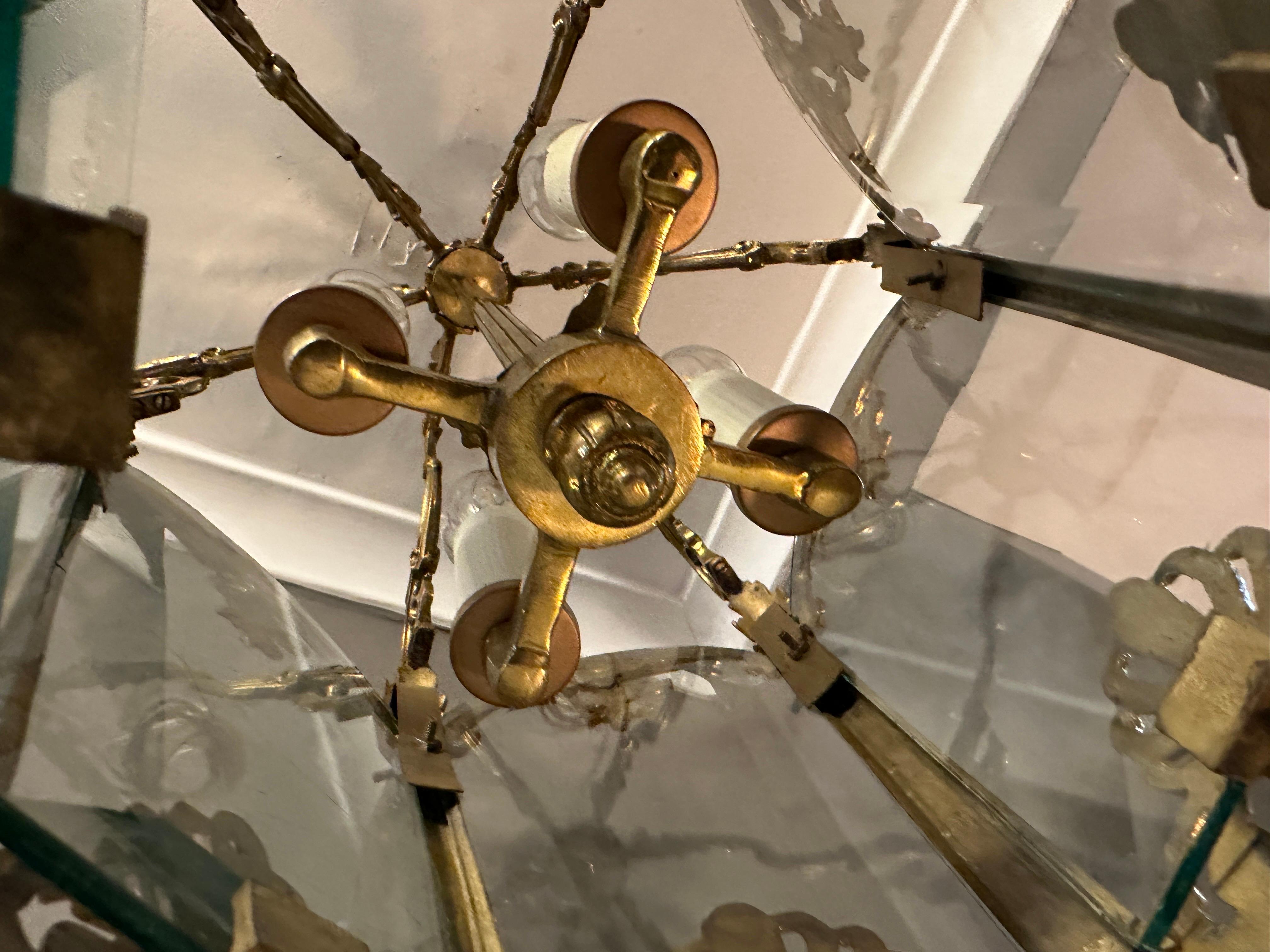 Ancienne lanterne rococo française de style Louis XV en bronze doré  en vente 11