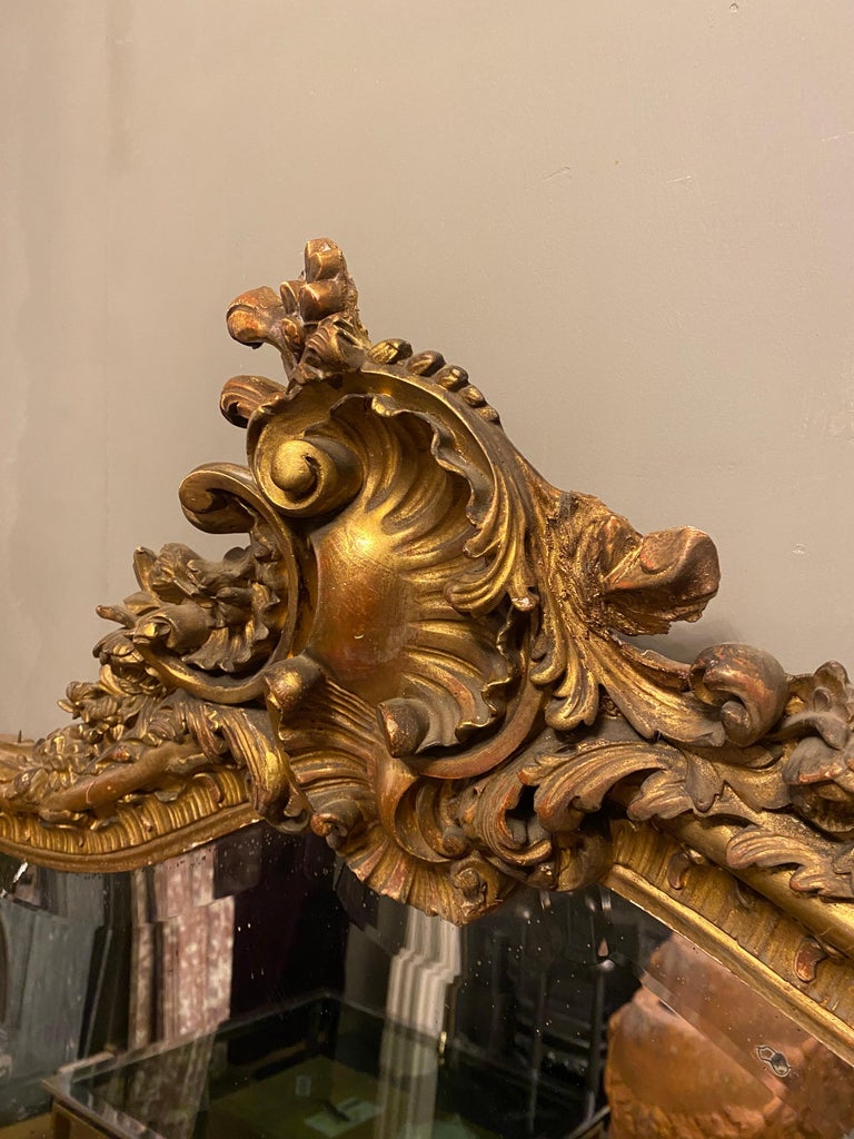 Antique French Gold Gilt Mirror at 1stDibs | antique gold gilt mirror