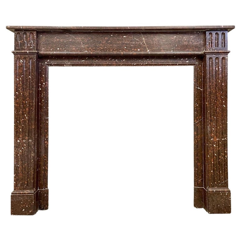 Antique French Louis XVI Style Fireplace Mantel For Sale at 1stDibs