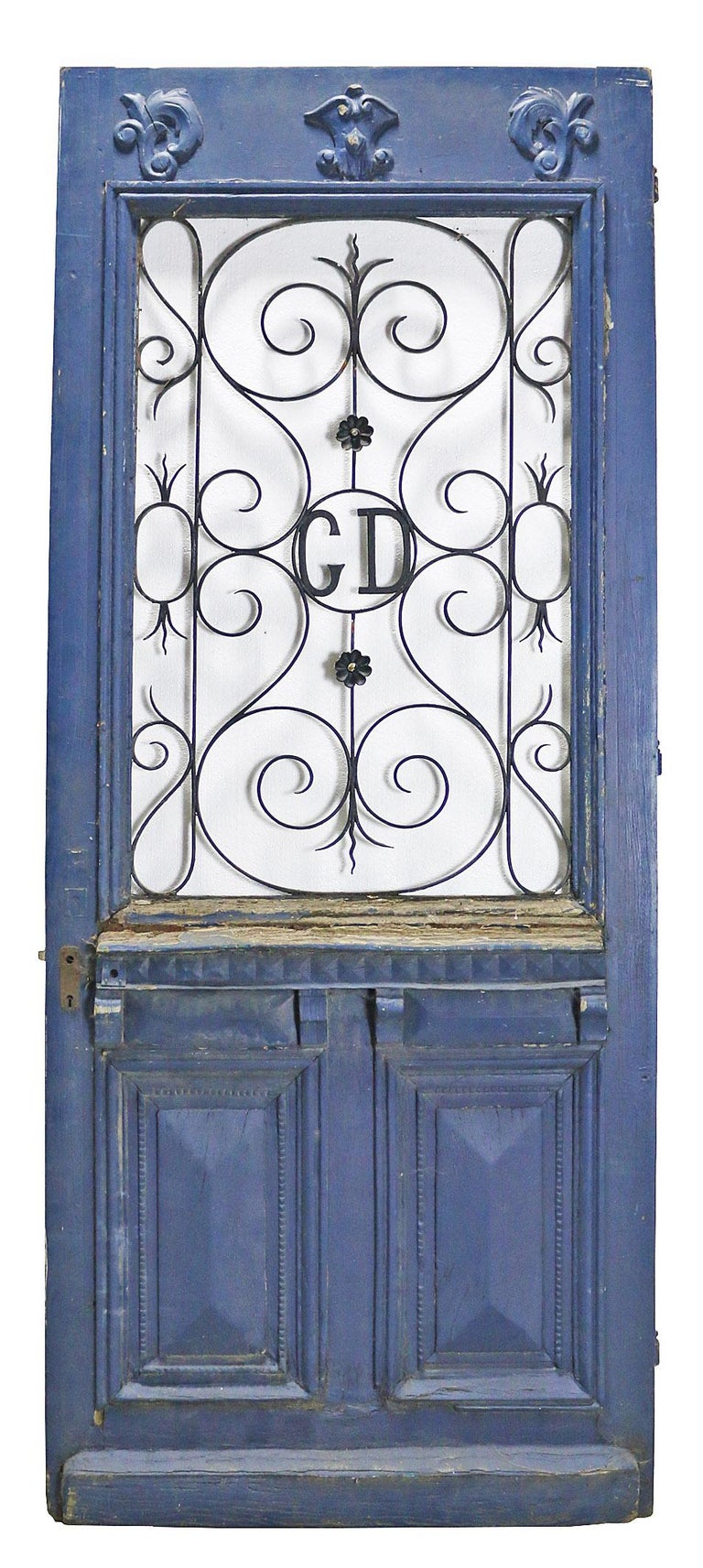 Antique French Oak Exterior Door For Sale at 1stDibs