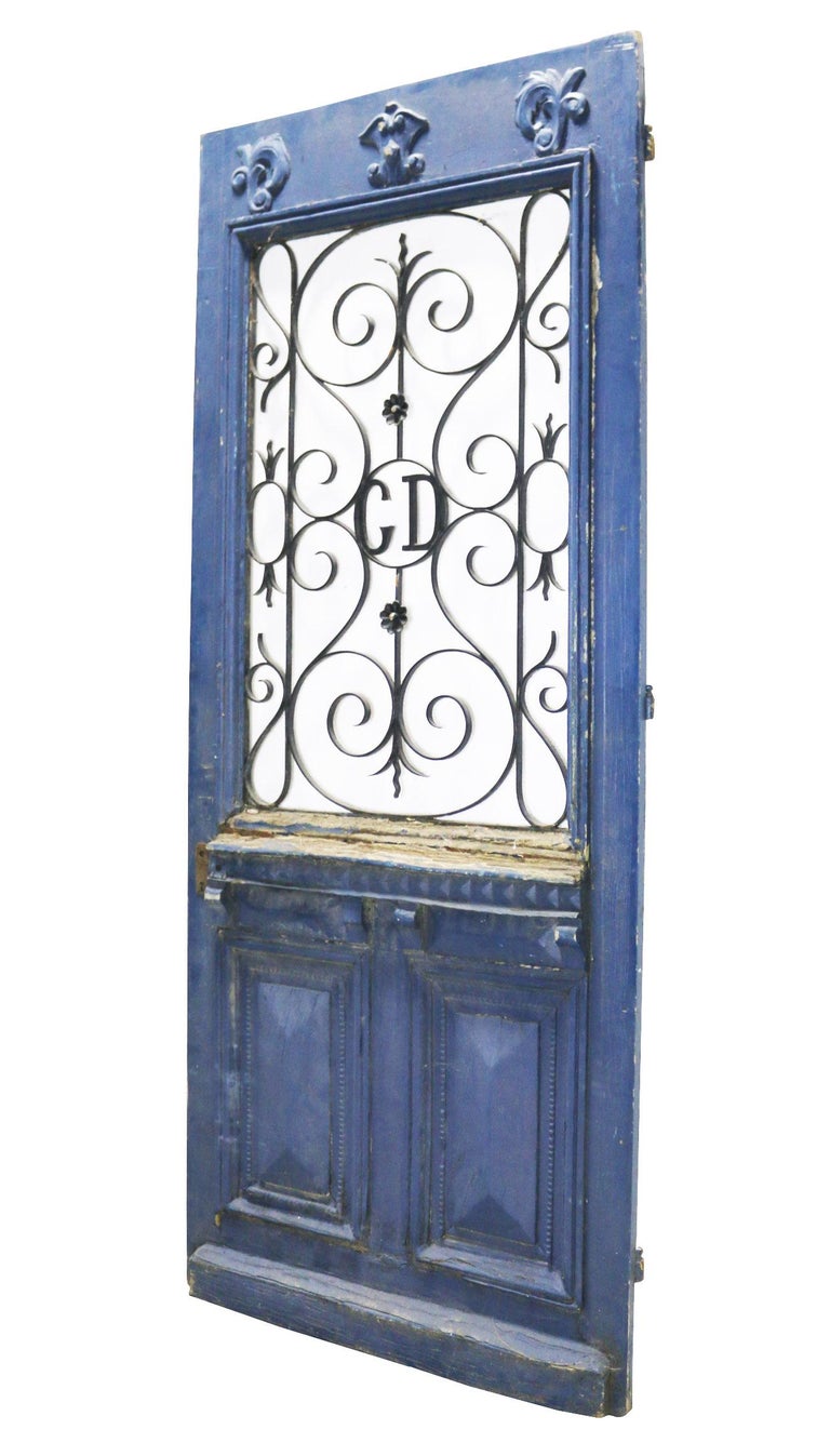 Antique French Oak Exterior Door For Sale at 1stDibs