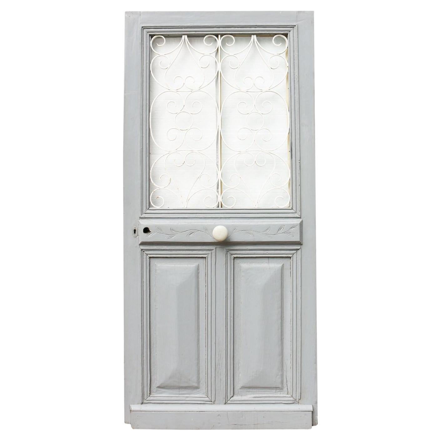 Antique French Oak Exterior Door For Sale