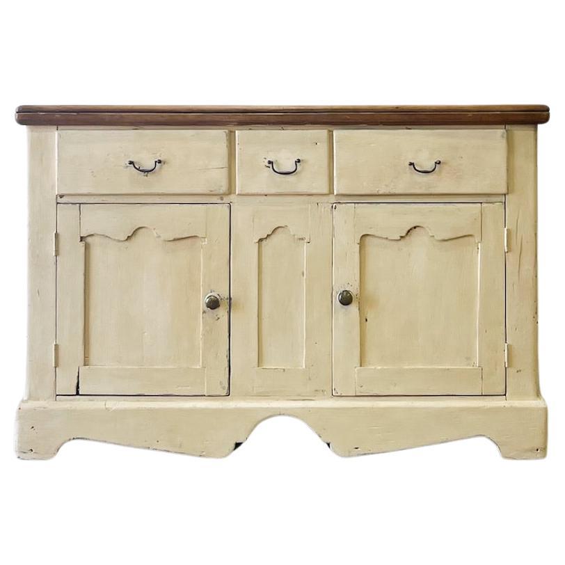 An Antique French Painted Sideboard