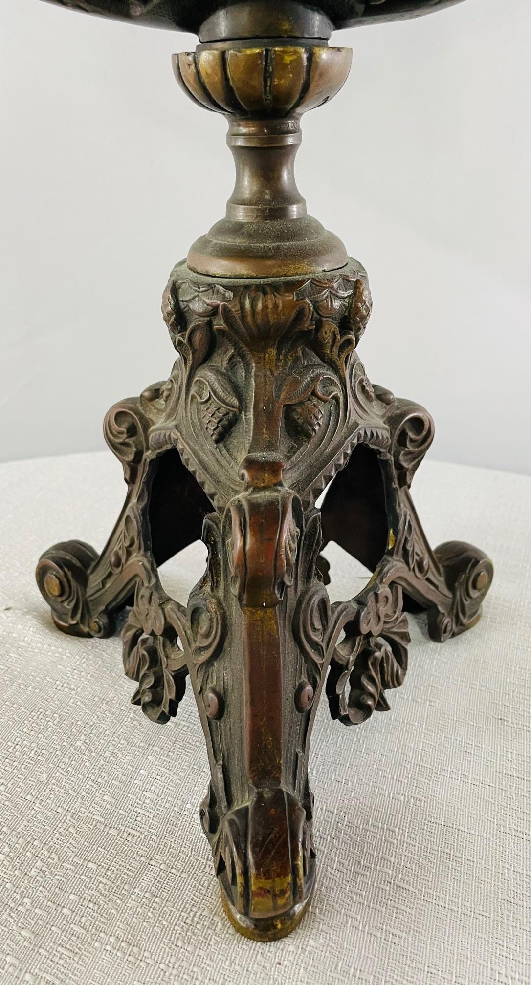 Antique French Patinated Bronze Cherub Vase or Urn In Good Condition For Sale In Plainview, NY