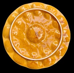 An Antique French Sarreguemines Majolica Oyster Platter