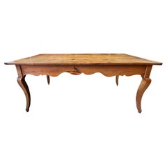 An Antique French Walnut Country Style Dining Table Circa 1900