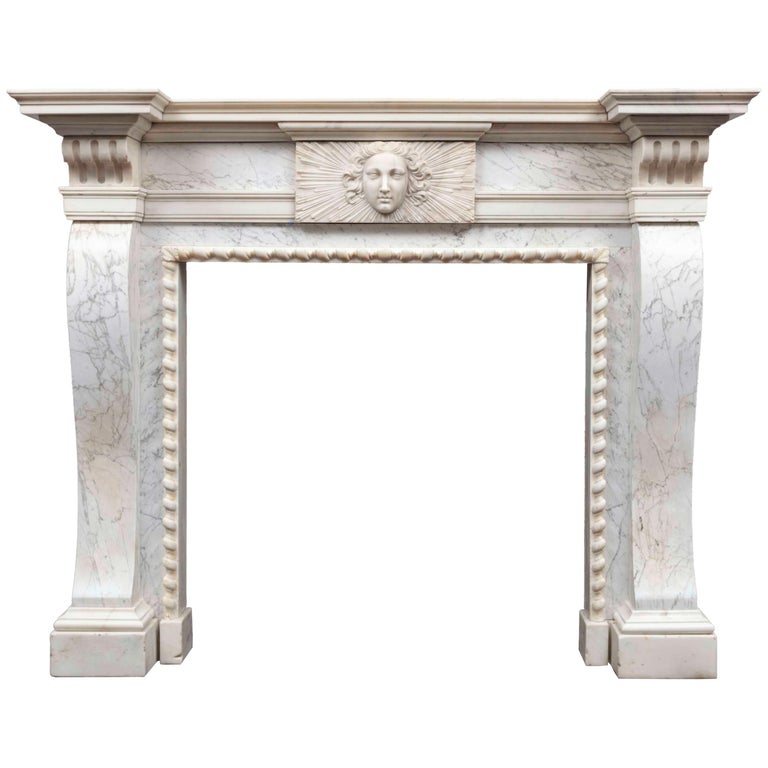 Antique II Period Marble Mantelpiece in the Manner of William