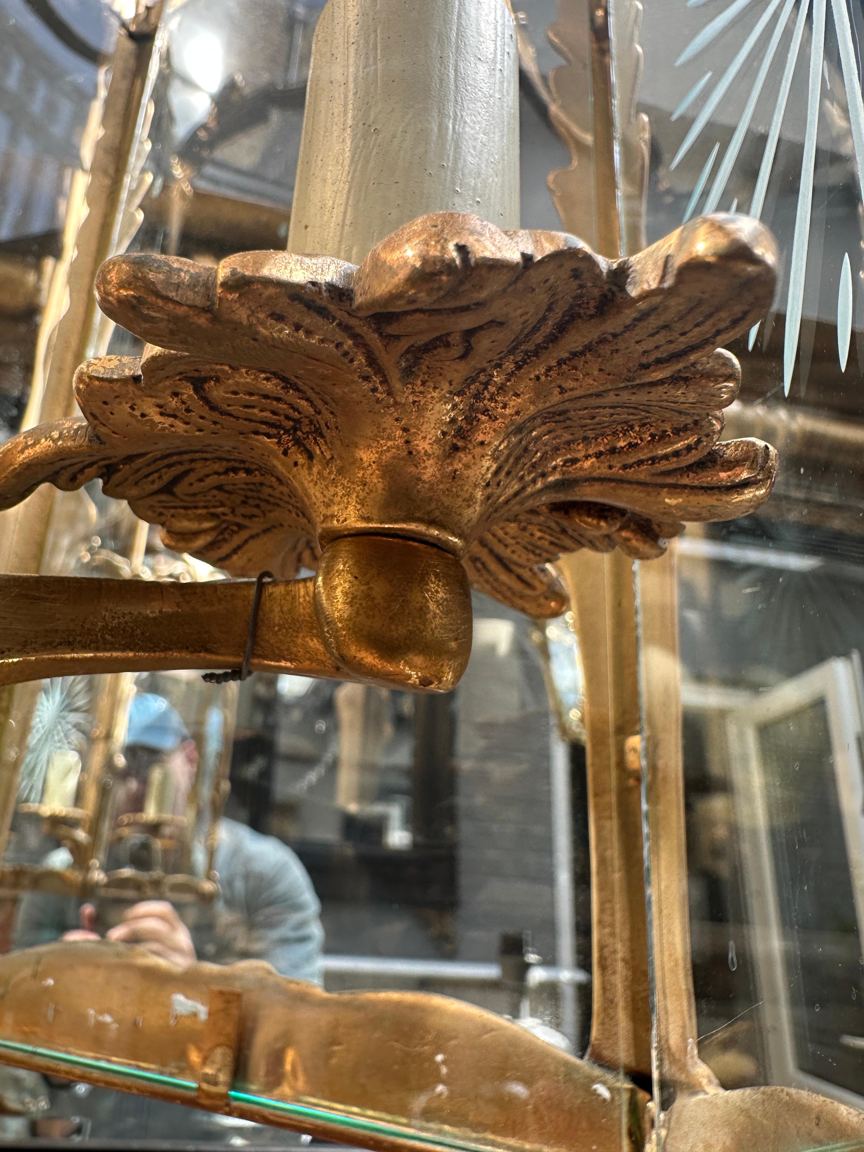 Ancien bronze doré français  Lanterne Rococo en vente 11