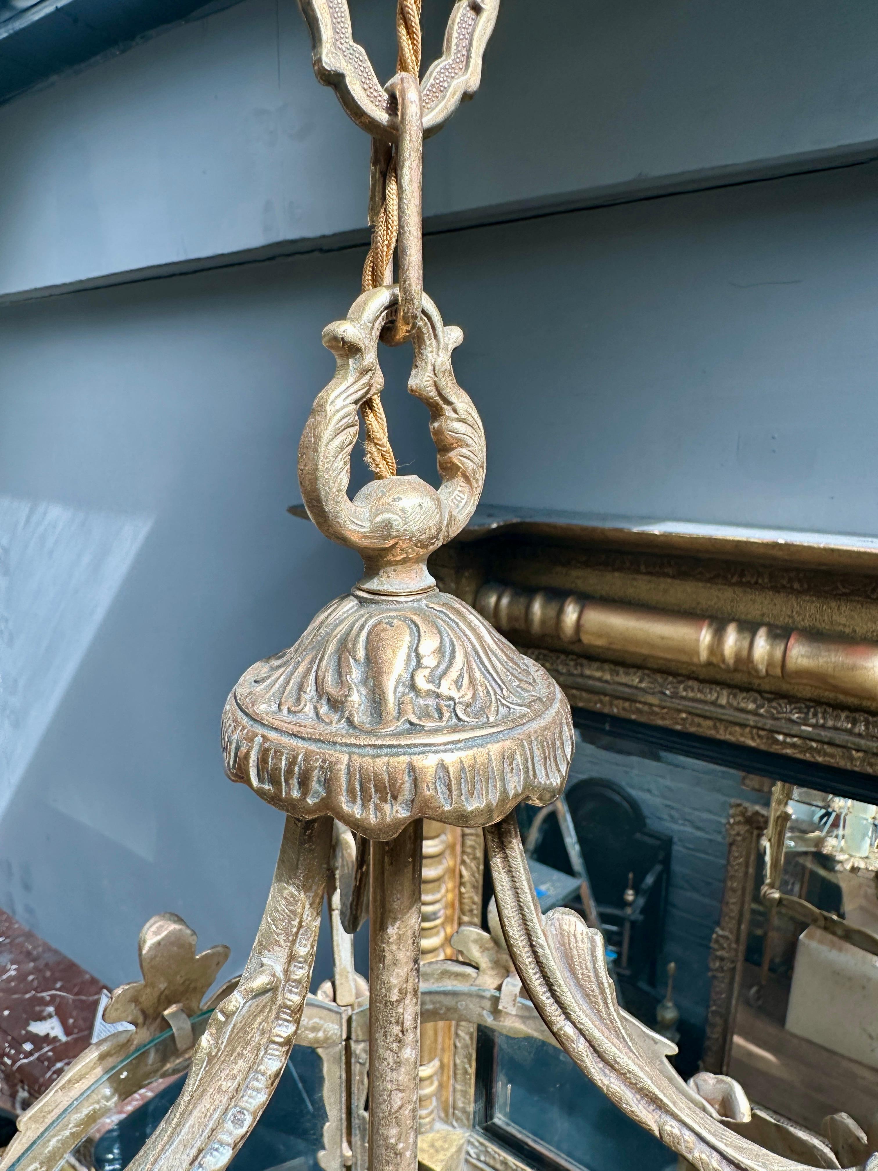 Ancien bronze doré français  Lanterne Rococo en vente 1