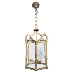 Ancien bronze doré français  Lanterne Rococo